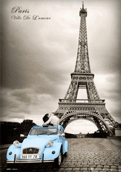 Paris - romance - плакат (poster)