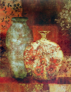 Art Print Patterned Urn I