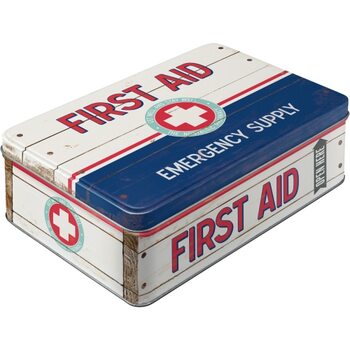 Peltinen laatikko First Aid - Emergency Supply