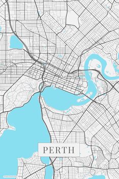 Принти на полотні Perth white