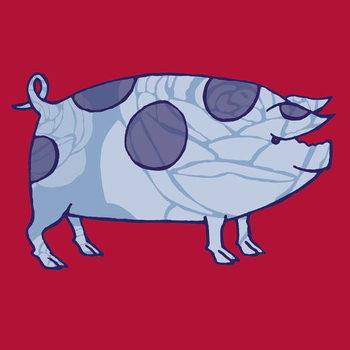 Наклейка Piddle Valley Pig, 2005