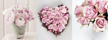 Γυάλινη τέχνη Pink World - Pink Roses