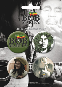 Conjunto de crachás BOB MARLEY 2