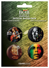 Conjunto de crachás BOB MARLEY