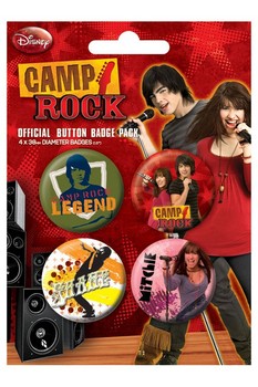 Conjunto de crachás CAMP ROCK 1