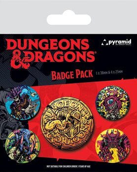 Conjunto de crachás Dungeons & Dragons - Beastly