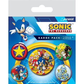 Conjunto de crachás Sonic: The Hedgehog - Speed Team