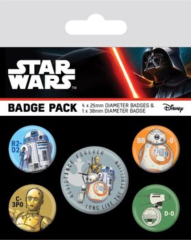 Conjunto de crachás Star Wars - Droids