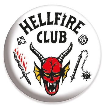 Crachá Stranger Things 4 - The Hellfire Club