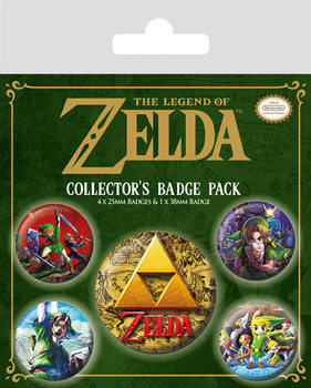 Conjunto de crachás The Legend Of Zelda - Classics