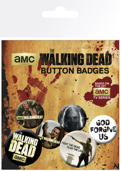 Conjunto de crachás WALKING DEAD