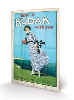 Pintura em madeira Kodak Girl