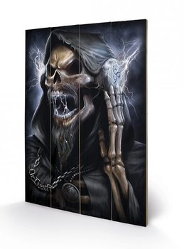 Pintura em madeira SPIRAL - dead beats / reaper