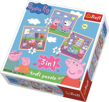 Palapeli Pipsa Possu (Peppa Pig) 3in1