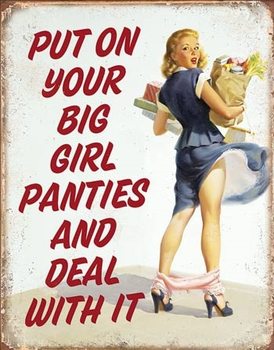 Placa metálica Big Girl Panties