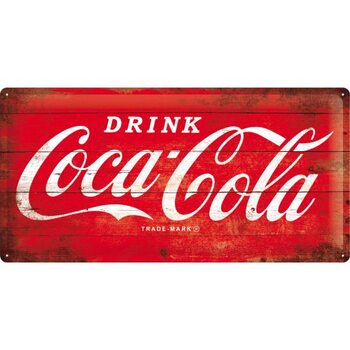 Placa metálica Coca-Cola - Logo