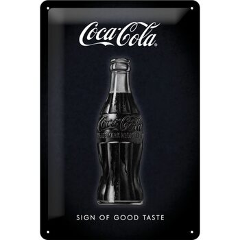 Placa metálica Coca-Cola - Sign of Good Taste