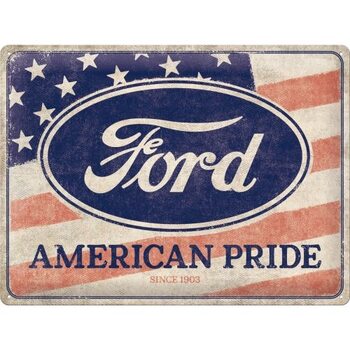 Placa metálica Ford - American Pride