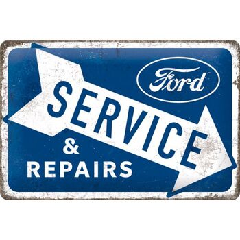 Placa metálica Ford - Service & Repairs