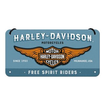 Placa metálica Harley-Davidson - Free Spirit Riders