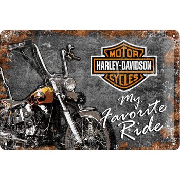 Placa metálica Harley-Davidson - My Favorite Ride