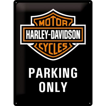 Placa metálica Harley Davidson - Parking Only