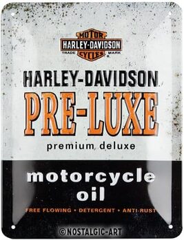 Placa metálica Harley-Davidson - Pre-Luxe