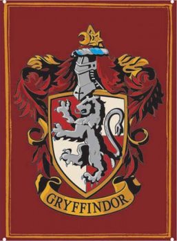 Placa metálica Harry Potter - Gryffindor