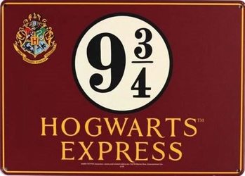 Placa de metal Harry Potter - Hogwarts Express