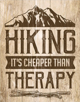 Placa metálica Hiking - Therapy