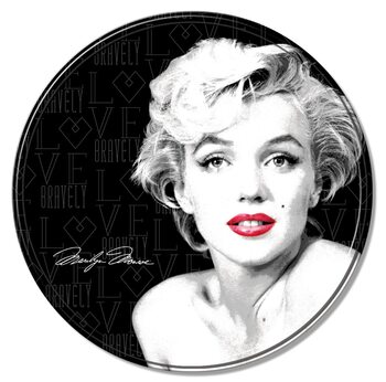 Placa metálica Marilyn Monroe - Round