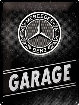 Placa metálica Mercedes-Benz - Garage
