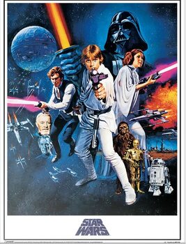 Placa metálica Star Wars - Classics