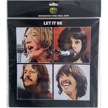 Placa metálica The Beatles - Let It Be