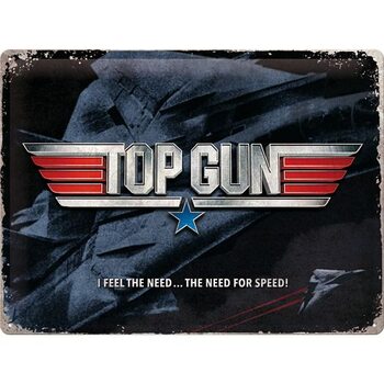 Placa metálica Top Gun - The Need for Speed - Tomcat