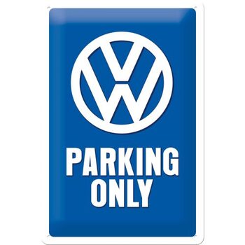 Placa metálica Volkswagen VW - Parking Only