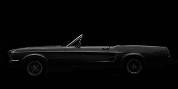 Plakat American Classic Car, 1960 Ford Mustang