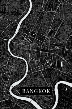 Plakat Bangkok black