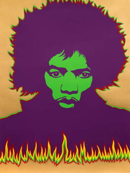 Bilde på lerret Hendrix - Fire, 1967