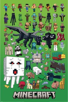 Plakat Minecraft - Character Montage
