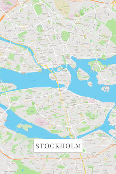 Plakat Stockholm color