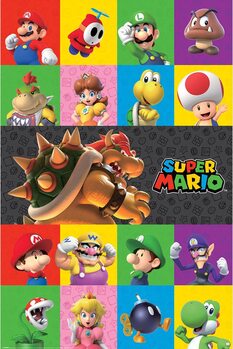 Plakat Super Mario - Characters