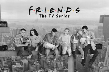 Plakat Venner - Lunsj på en skyskraper