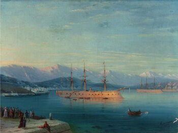Poster French Ships Departing the Black Sea, 1871