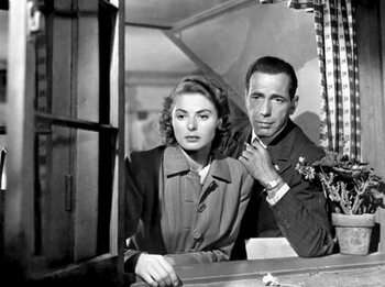 Poster Ingrid Bergman and Humphrey Bogart