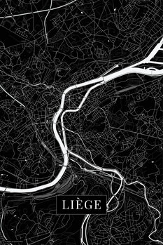 Poster Liege black