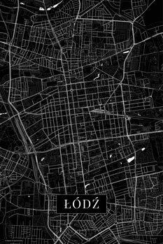 Poster Lodz black