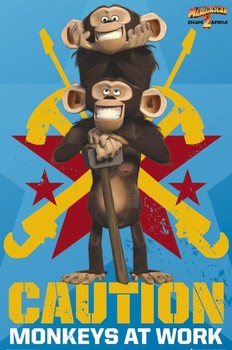 Poster MADAGASCAR 2 - monkeys