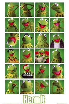 Poster MUPPETS - kermit collage