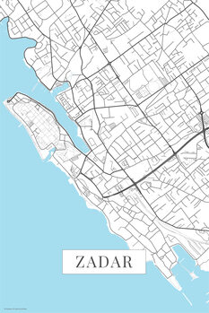 Poster Zadar white